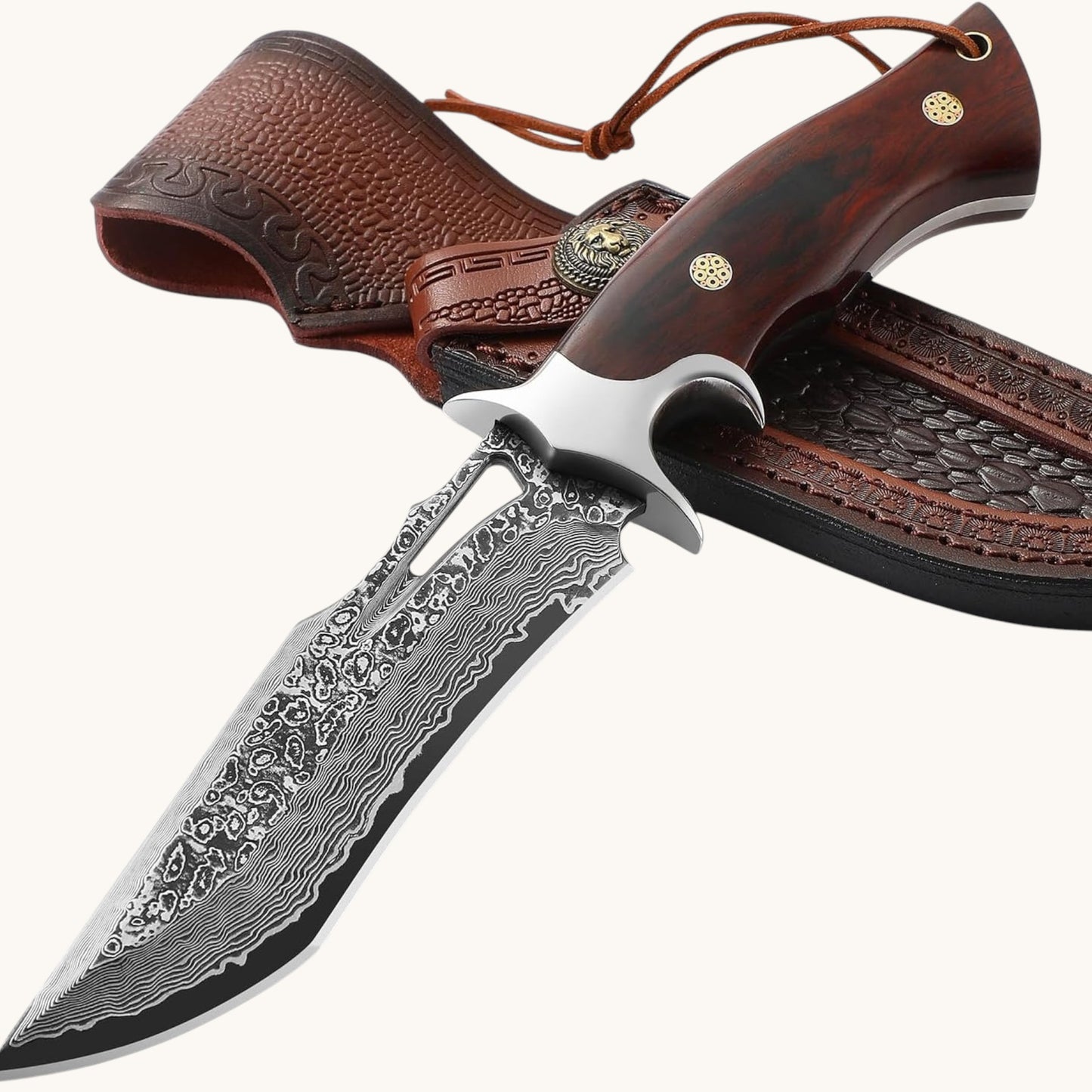 Damascus Hunting Knife