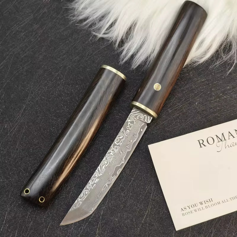 Senko Skog – originalbilde av turkniv og treslire
