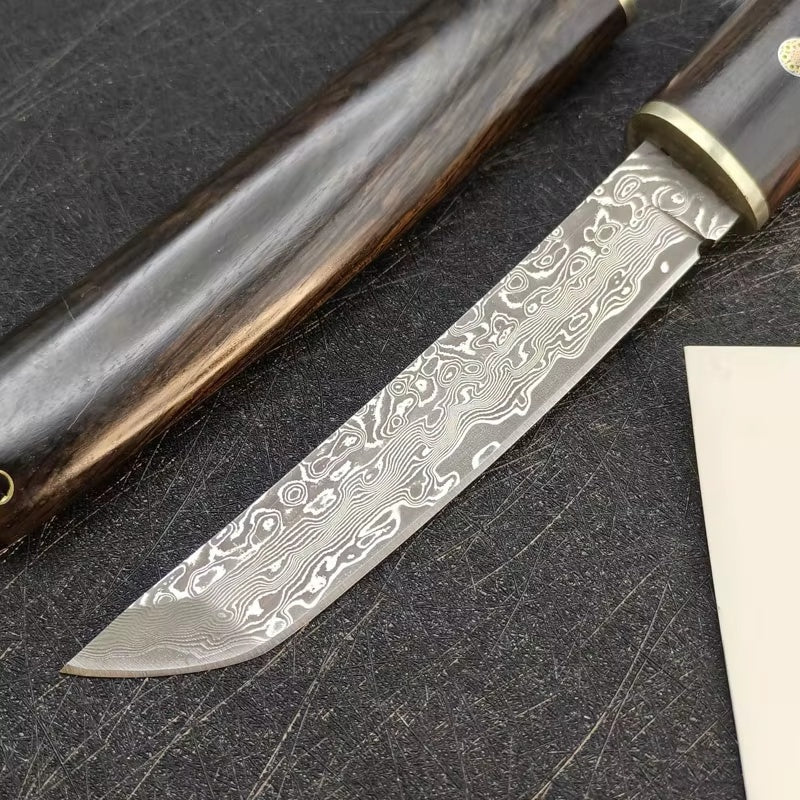 Senko Skog – originalbilde av turkniv og treslire