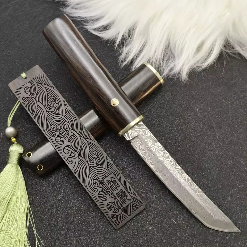 Senko Skog – originalbilde av turkniv og treslire