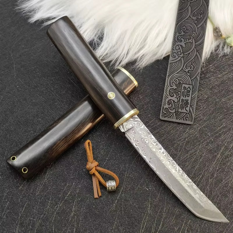 Senko Skog – originalbilde av turkniv og treslire