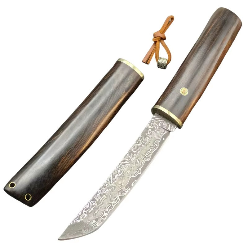 Senko Skog – originalbilde av turkniv og treslire