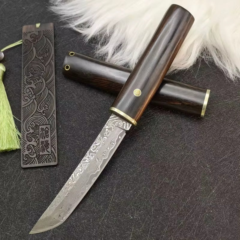 Senko Skog – originalbilde av turkniv og treslire
