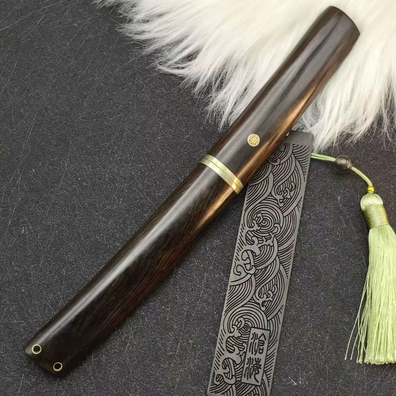 Senko Skog – originalbilde av turkniv og treslire
