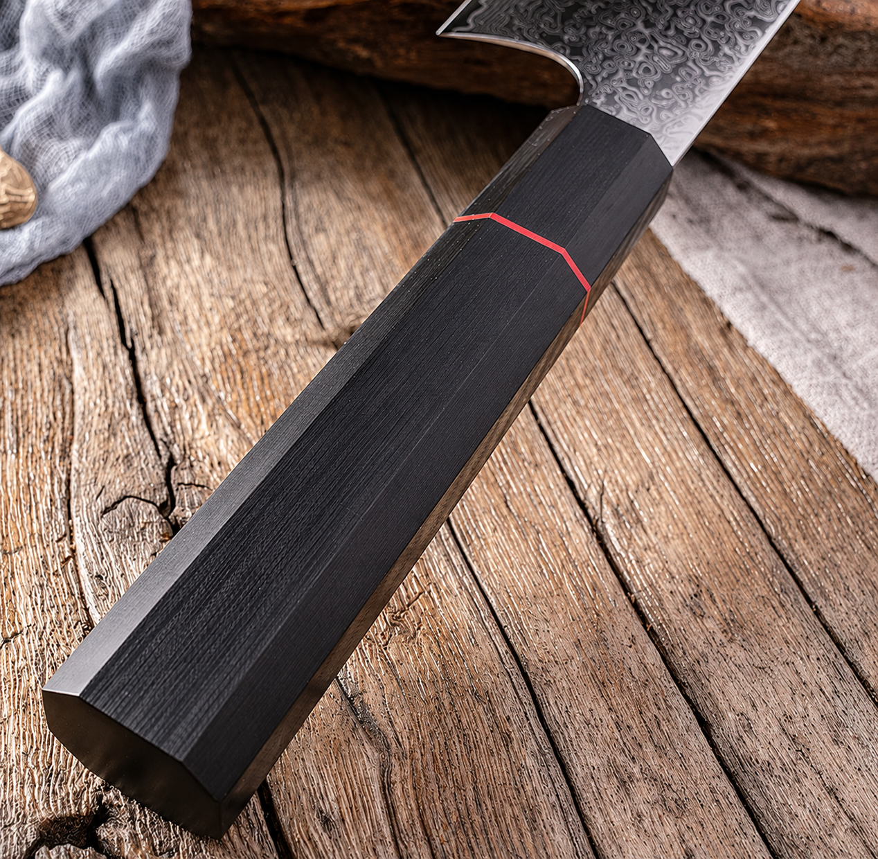 Eksklusiv 67-lags Damascus Kiritsuke