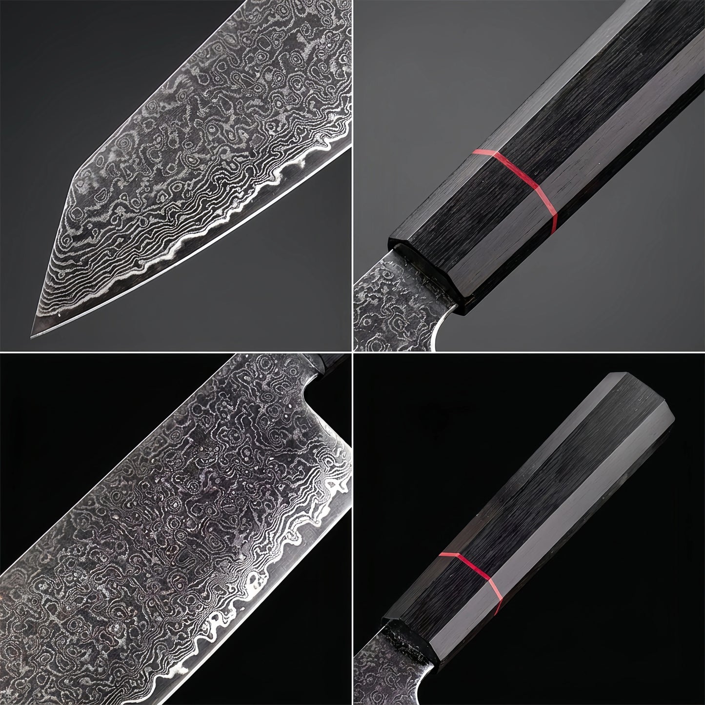 Eksklusiv 67-lags Damascus Kiritsuke