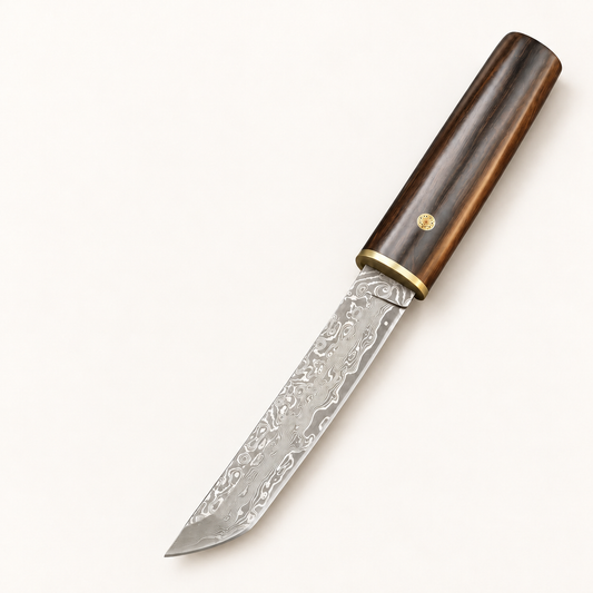 Senko Yama – Turkniv i damaskusstål og sandeltre