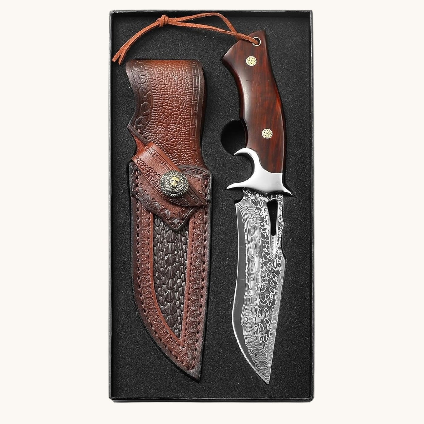 Damascus Hunting Knife