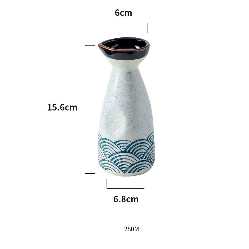 Japansk Keramikk Sake-sett - 280ml